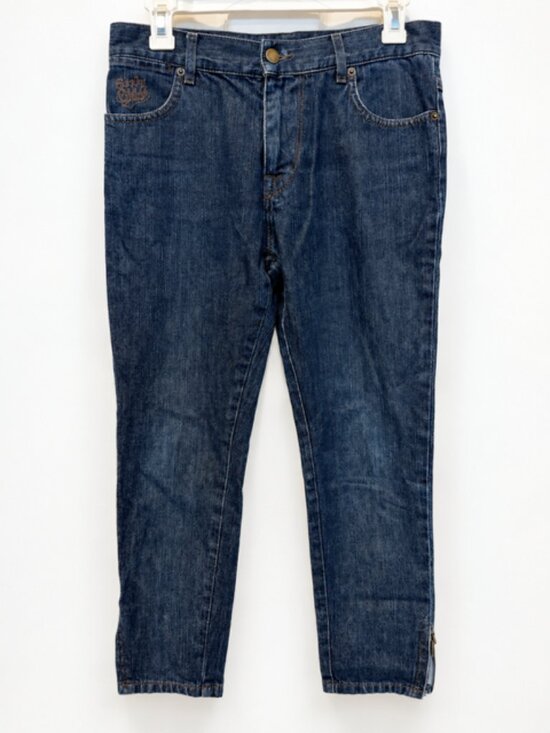 See By Chloe Denim - See by Chloé Dark Wash Cropped Jeans Women’s 26 Zip Pocket Y2K Designer Denim